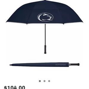 COPY - Penn State NWT $100+ Golf Umbrella 60” Weatherman Take It Outside